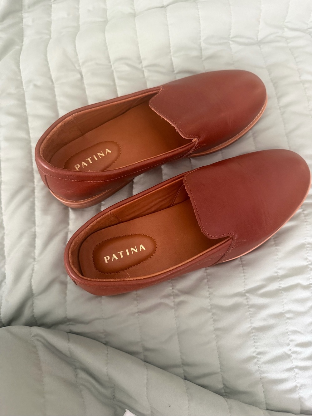 Patina Women's Slip-On Loafers in Burnt Orange